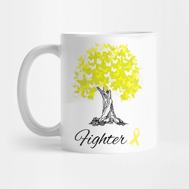 Raising Support & Awareness Fighter Tree With Butterflies by MerchAndrey